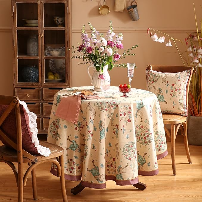 patdrea Designer Beige Tablecloth - Image 3
