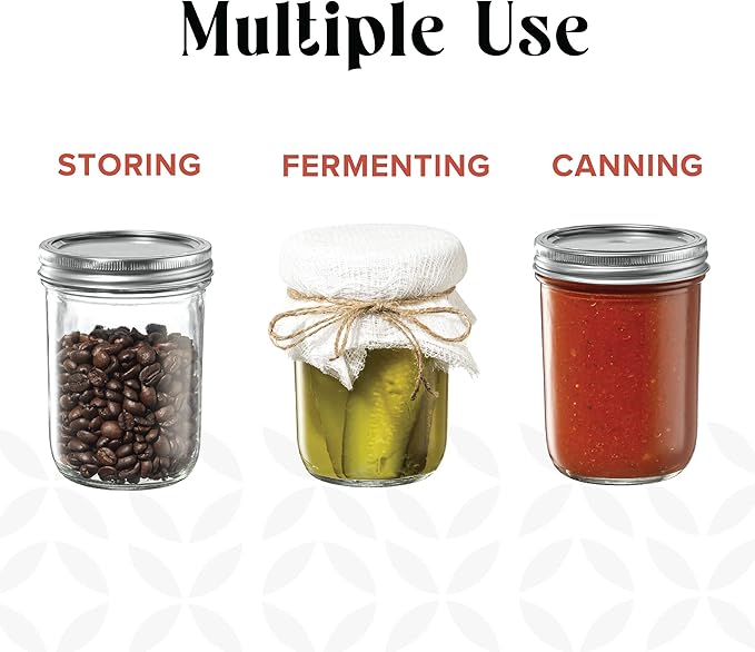 16 oz. Wide-Mouth Glass Mason Jars - Image 5
