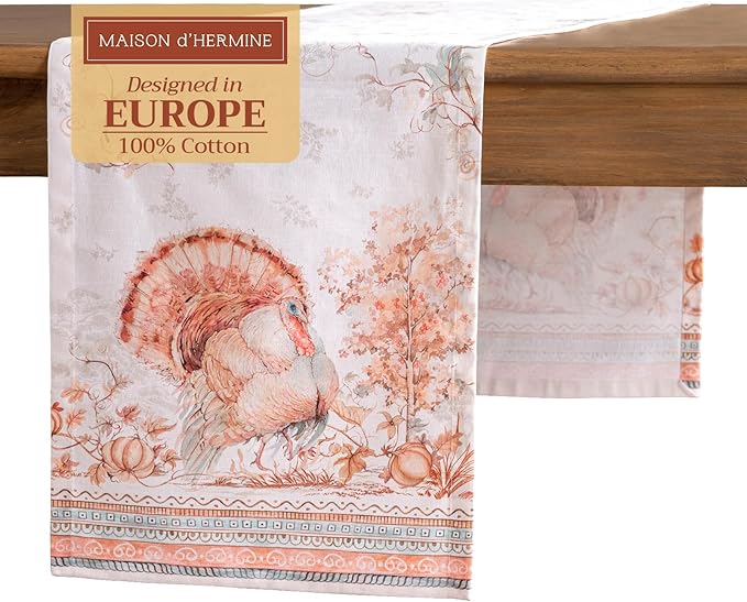 Maison d' Hermine Table Runner 100% Cotton Single Layer Table Runners 108 by MaisondHermine