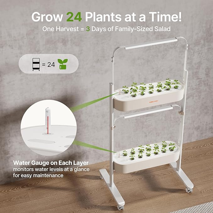 SUNCOZE 2-Tier Hydroponics Growing System Kit - Image 4