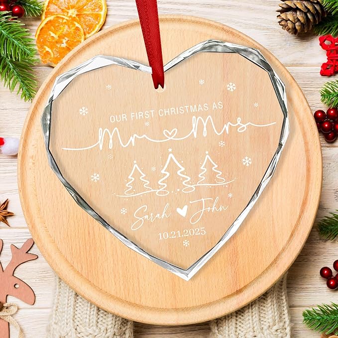 Personalized Glass Ornament 2025 - Image 3
