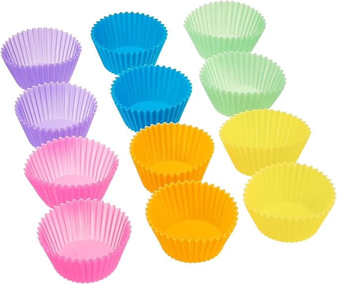 Amazon Basics Reusable Silicone Baking Cups, BPA Free Muffin Liners, Dishwasher - Image 3