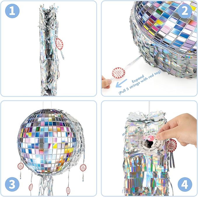 WERNNSAI Disco Ball Piñata - Image 6