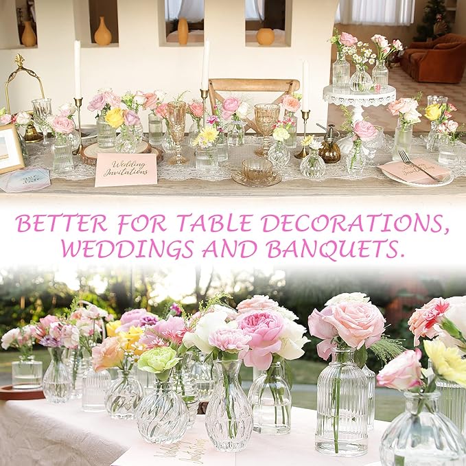Bud Vases in Bulk 24, Small Glass Vase - Image 4