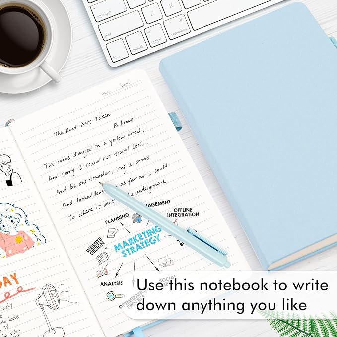 feela 24 Pack Journal Notebook for Work, Business Notebook Bulk Hardcover Lined - Image 4
