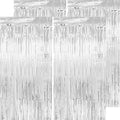 Christmas Decorations Silver Streamers Thicken 4 Pack 3.2 x 8.2 FT, Photo Booth by PatiCool