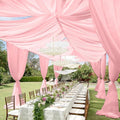 6 Panels Dusty Rose Ceiling Drapes by REWOMC