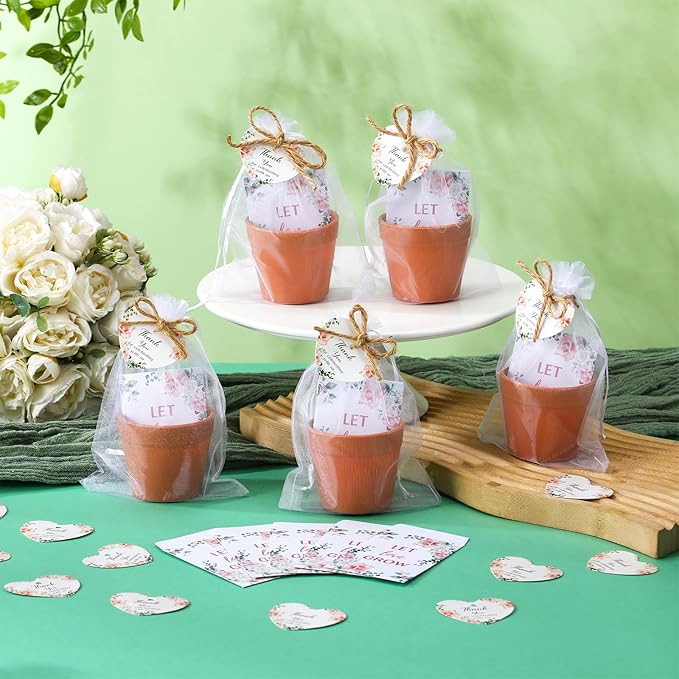 Ctosree 50 Sets Let Love Grow Wedding Favors - Image 5