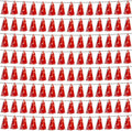 8P Red Foil Fringe Metallic Tassel Streamers Banner Tassel Garland by HYSILLA