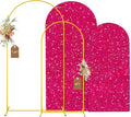 MODFUNS Arch Backdrop Stand and Cover Set 6&7.2ft Hot Pink Sequins Arch by MODFUNS