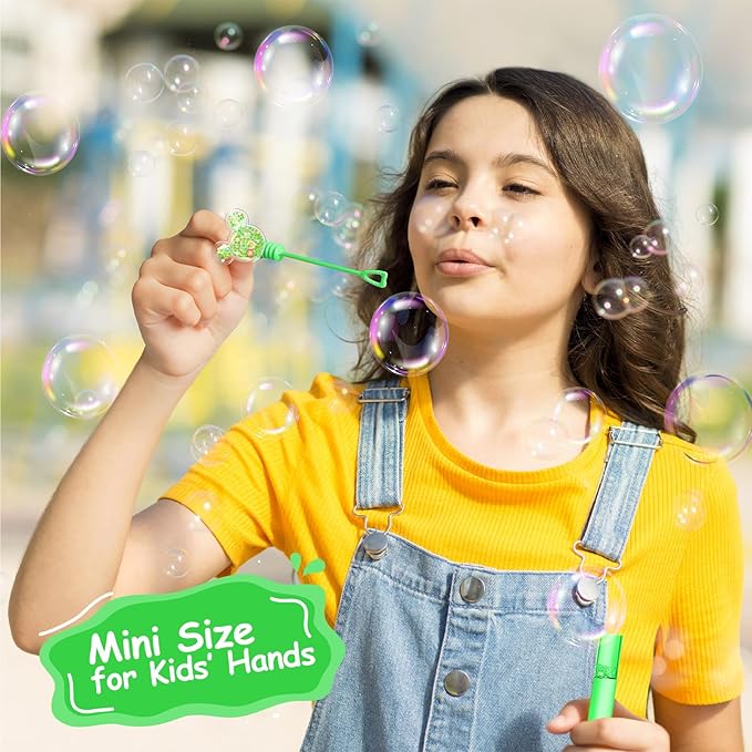 AFZMON 24 Glitter Mouse Ear Bubble Wands - Image 4