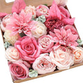 Floroom Hot Pink Blush Artificial Flowers Fake Roses Peonies Dahlias and by Floroom