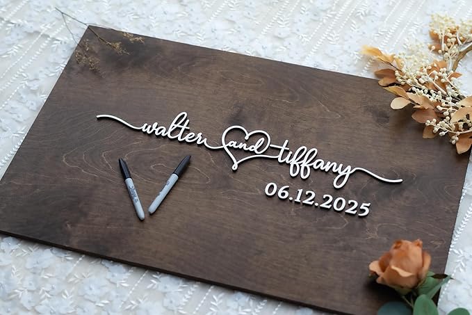 Personalized Last Name Guest Book, Unique Guest Book Sign, Custom Alternative - Image 7
