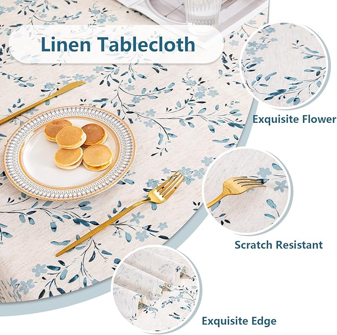 MYSKY HOME Rectangle Table Cloth 60x84 Inch - Image 3