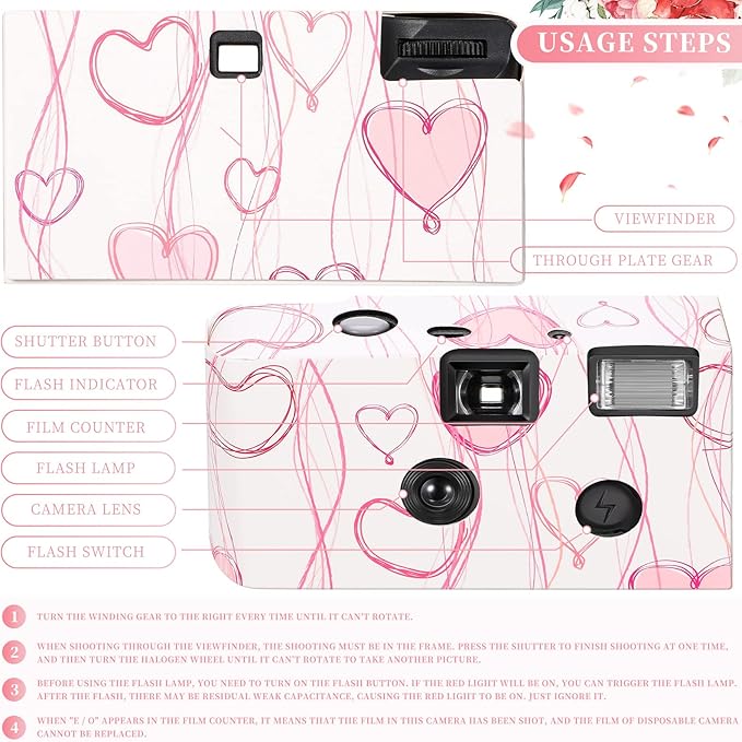 8 Pack Disposable Camera Bulk for Wedding 35mm Film Single Use Camera - Image 5