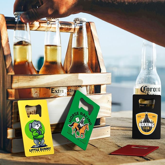 Custom Bottle Opener, 4-80PCS Stainless Steel Beer Can Opener, Double-Sided - Image 3