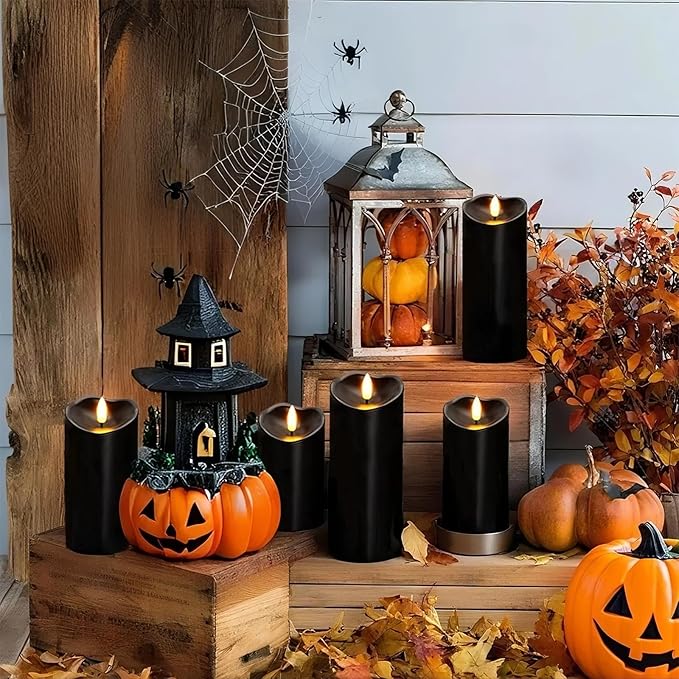 Amagic Black Halloween Flameless Candles - Image 4