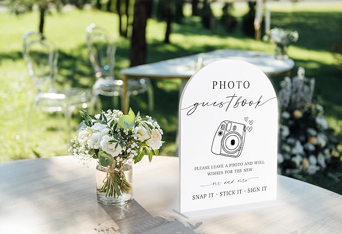 Photo Guest Book Sign, Wedding Guest Book Alternative, Bridal Shower Decor - Image 4