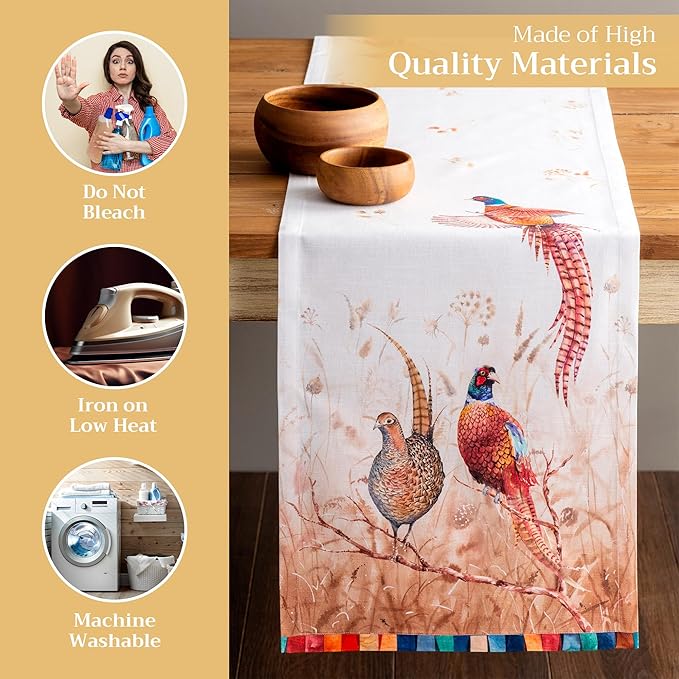 Maison d' Hermine Table Runner 100% Cotton Single Layer Table Runners 108 - Image 3