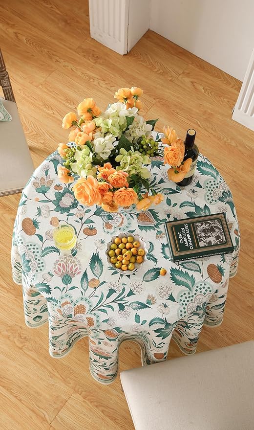patdrea Designer Green French Table Cloth - Image 6