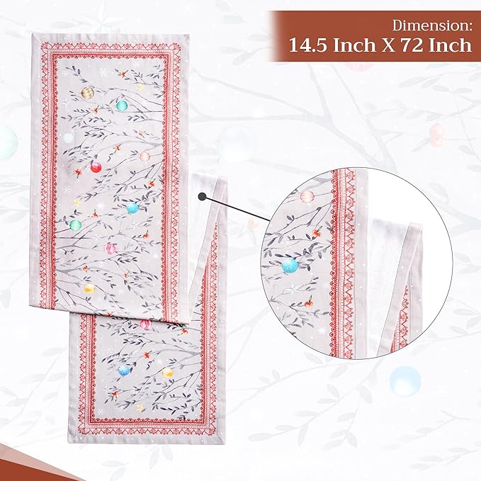 Maison d' Hermine Table Runner 100% Cotton Single Layer Table Runners 72 inches - Image 4