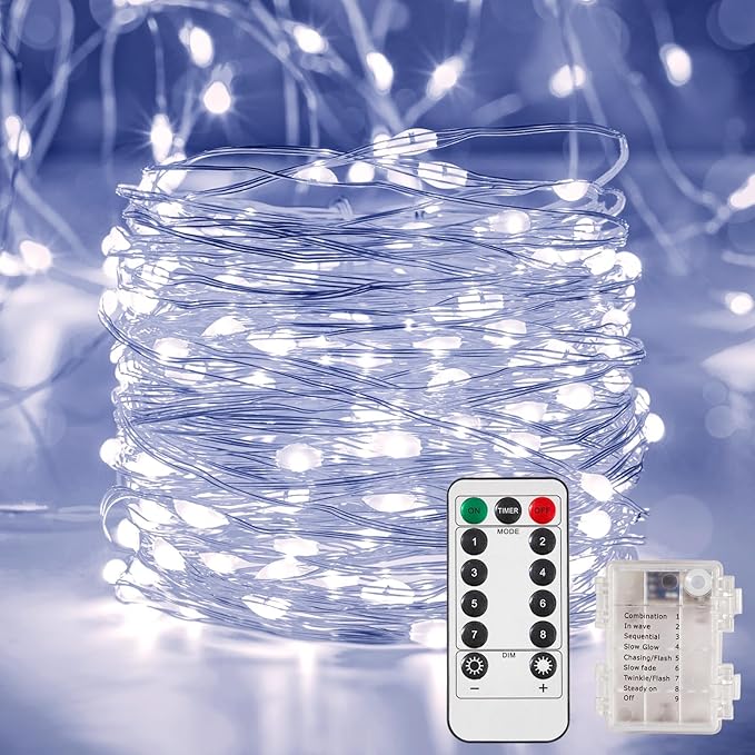 1 Pack 65.6 Ft. Battery Operated Outdoor String Lights - Image 3