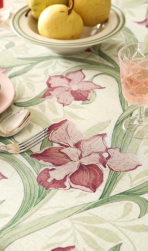patdrea Designer Vintage Green Tablecloth - Image 6