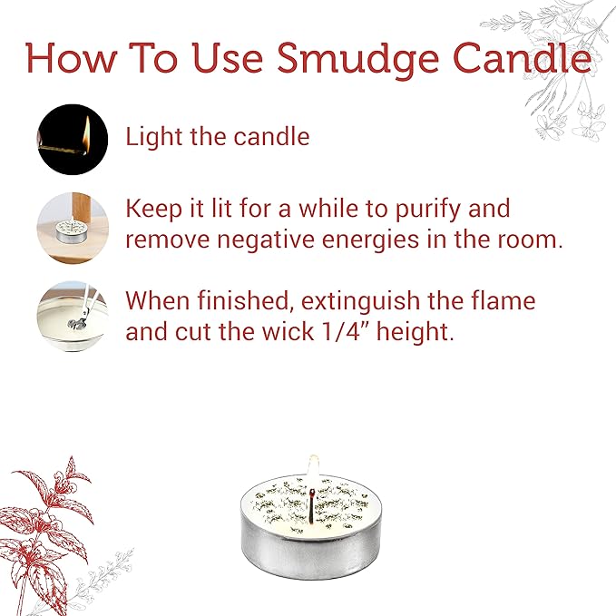 SOUL STICKS 12 Pack Little Smudgies Tealight Candles Smudge Candle - Image 5