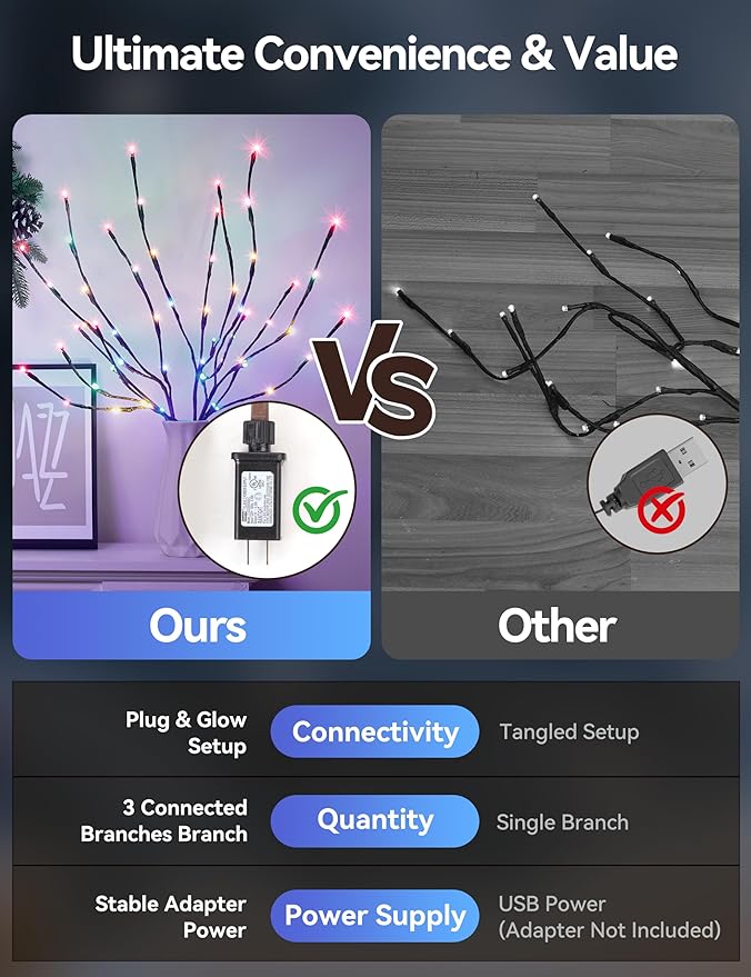 Lighted Branches for Vases Plug in - Image 4
