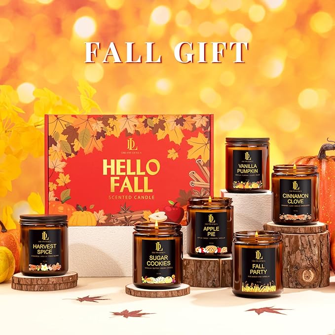Fall Candle Set, Fall Scented Candles - Image 3