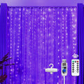 Brightown 300 LED Purple Fairy Curtain Lights, 9.8ft x 9.8ft Curtain String by Brightown