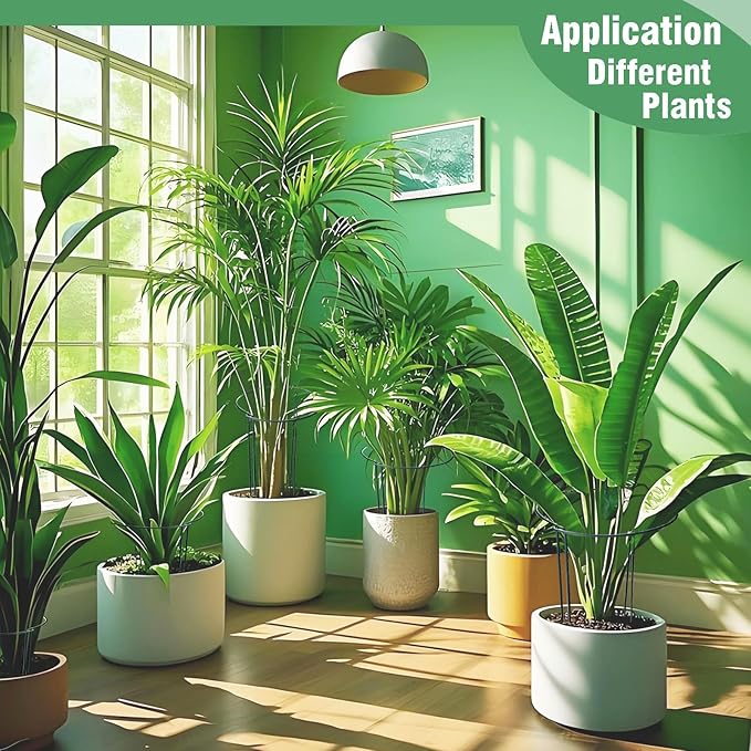 12 Pack Tall Snake Plant Support Stakes, Plant Cage Ring Support - Image 7