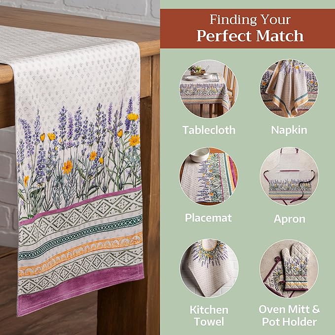 Maison d' Hermine Table Runner 100% Cotton Double Layer Table Runners 72 inches - Image 5