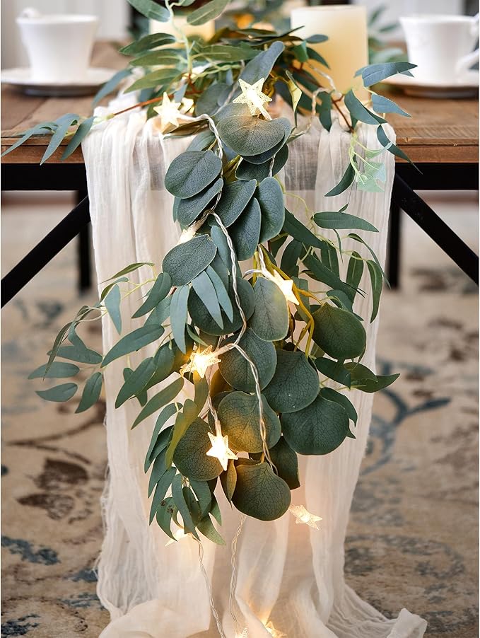 FiveSeasonStuff Woodland Whispers: Rustic Willow and Eucalyptus Garlands - Image 2