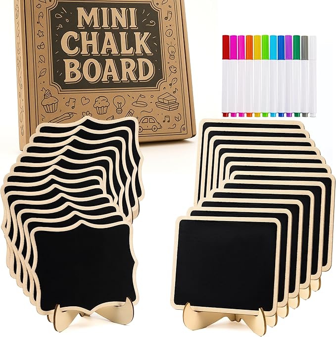 Mini Chalkboard Signs, 60 Pack Food Labels by TaShow