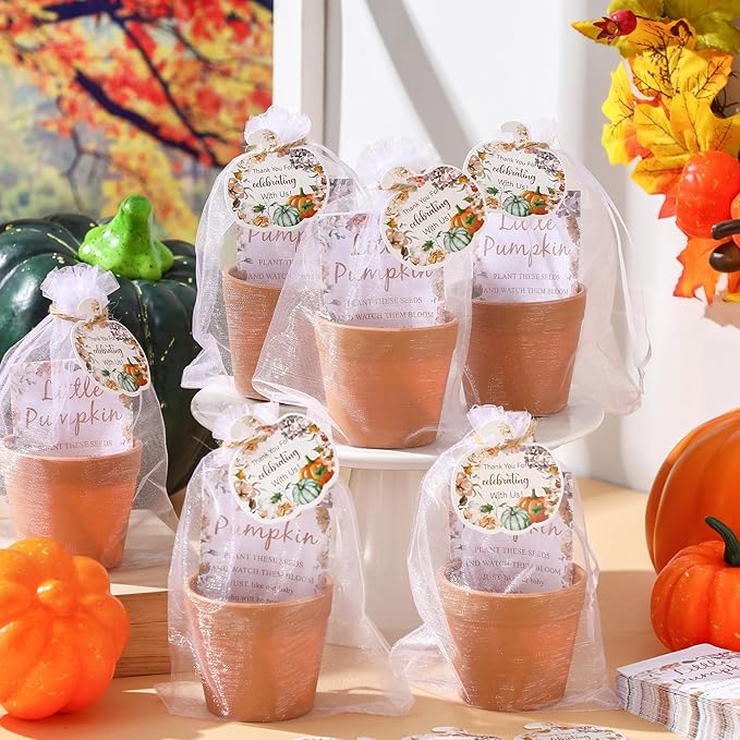 Ctosree 50 Sets Fall Baby Shower Seed Packet - Image 3
