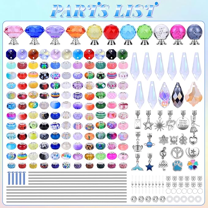 DIY Fairy Wand Garden Stakes Kit, Crystal Beaded Decorative Wands Set, Outdoor - Image 2