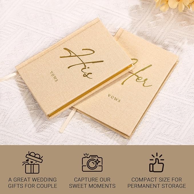 Wedding Vow Books His and Hers - Image 6