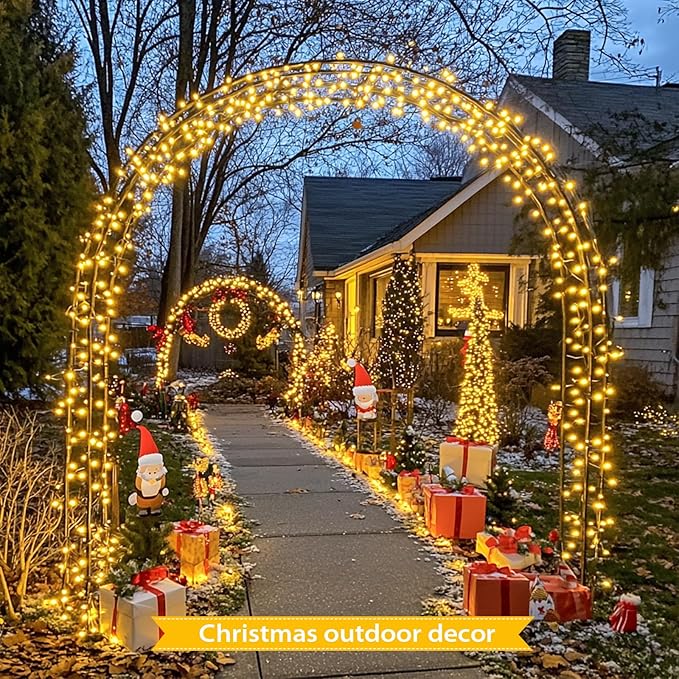 JMEXSUSS Solar String Lights Outdoor Waterproof, Total 66 FT 200 LED Solar - Image 6