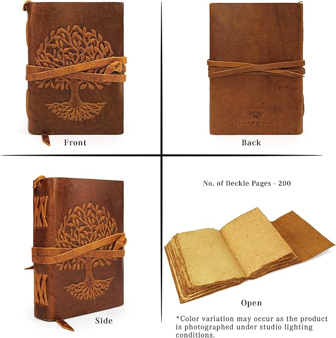 LUXEORIA Tree Of Life Leather Journal - Image 6