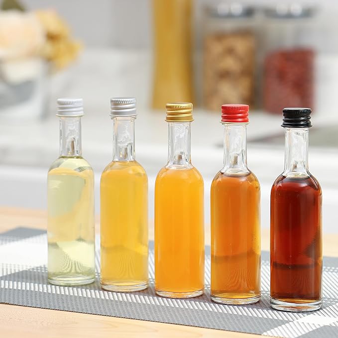 50 ml 24 Pack, Mini Small Glass Bottles - Image 4