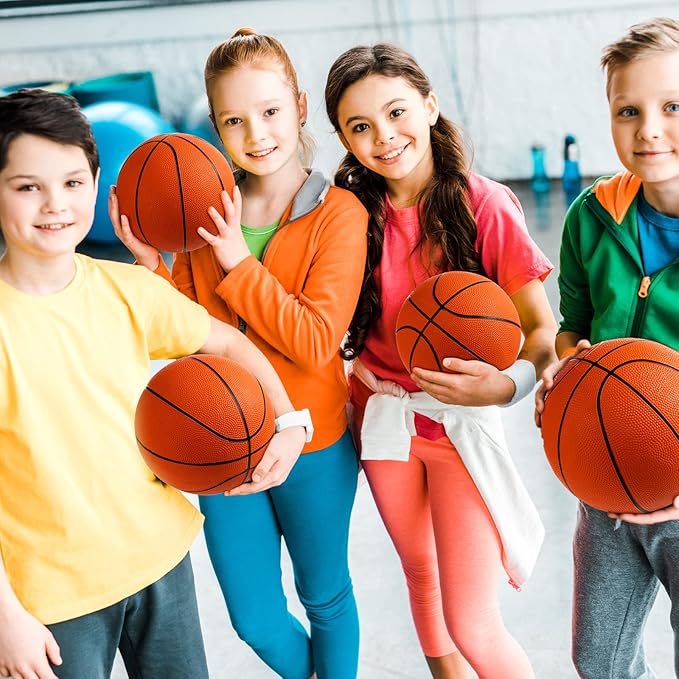 12 Pcs Mini Rubber Basketballs - Image 6