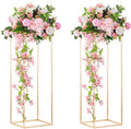 Gold Flower Stand for Table: 31.5” Tall Centerpiece Stand for Wedding Table by CreatedforWeddingsandHome