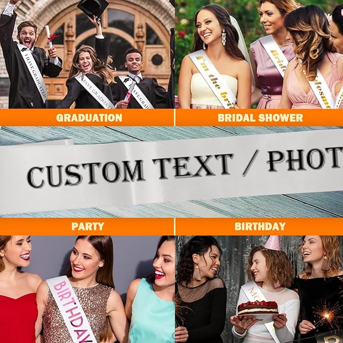 Custom Sash, Personalized Birthday Sash - Image 6