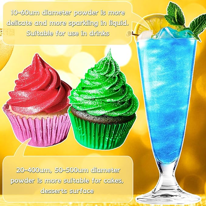 Edible Glitter - 15 Popular Colors Edible Glitter - Image 5