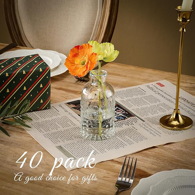 Glass Bud Vase Set of 40 Pcs Small Minimalist Vases - Image 6