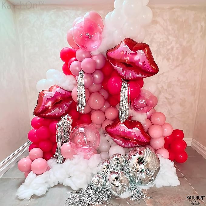 KatchOn, Huge Red Lip Foil Balloon - Image 3