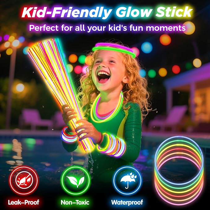 100Pcs Glow Sticks - Image 3
