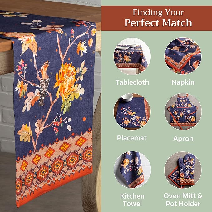 Maison d' Hermine Table Runner 100% Cotton Single Layer Table Runners 108 - Image 5