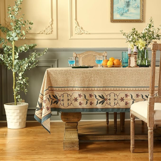 patdrea Designer French Linen Long Tablecloth - Image 3
